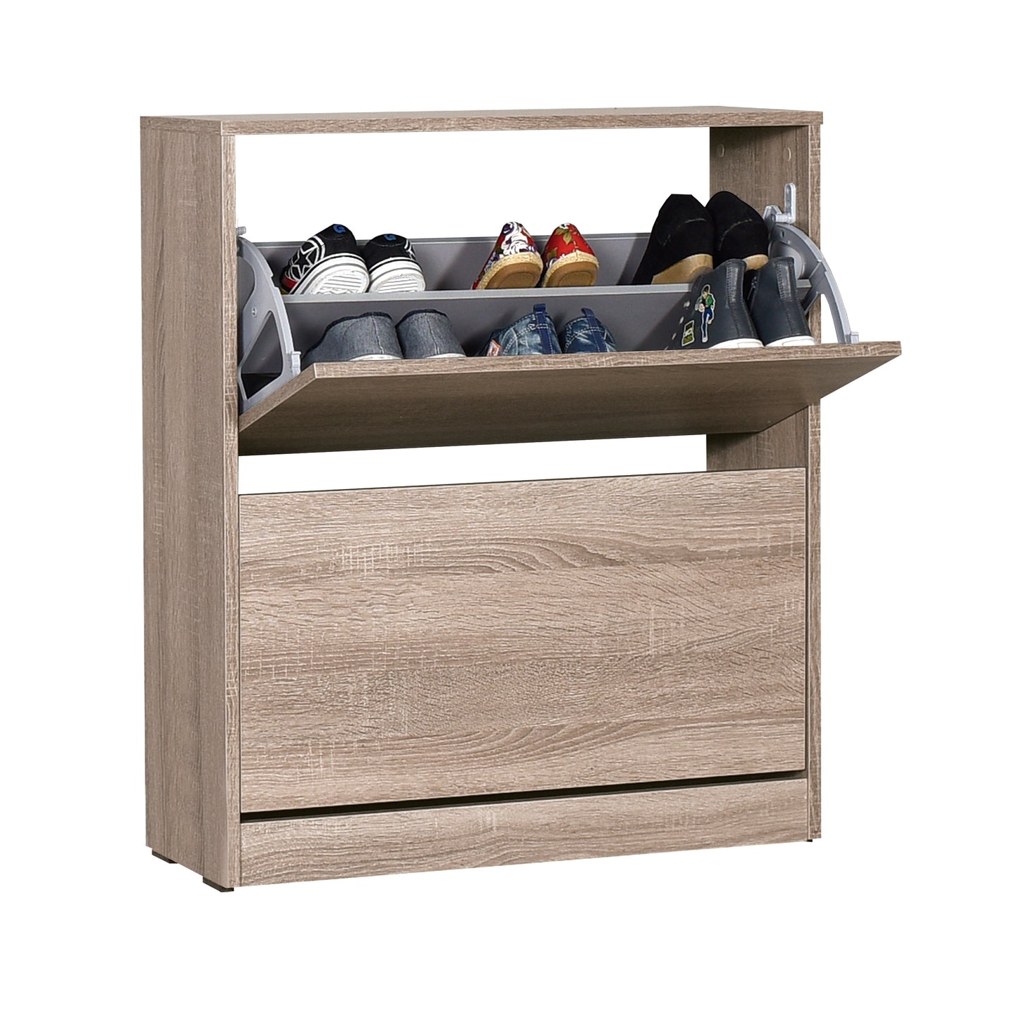 Mueble zapatero dos cajones blanco