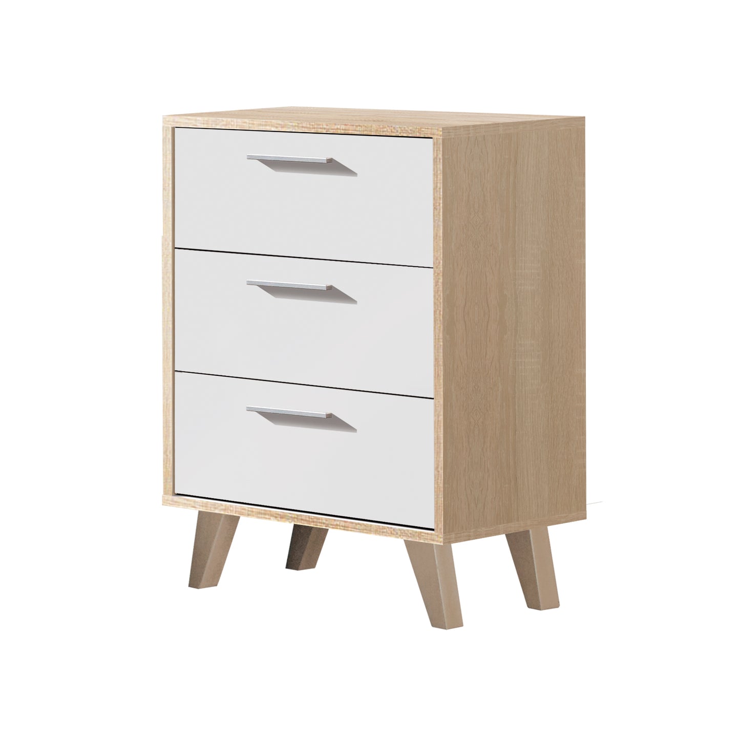 Conjunto cabecero y 2 mesitas en color cambrian-blanco