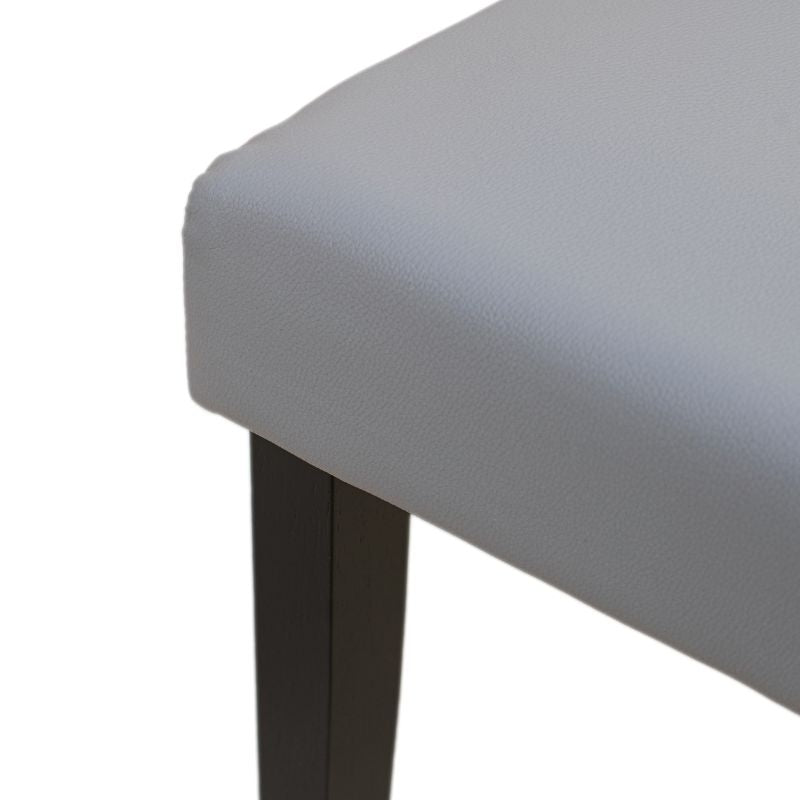 Juego de 2 Sillas SI-731 Gris con Patas Negras – Diseño Moderno y Elegante