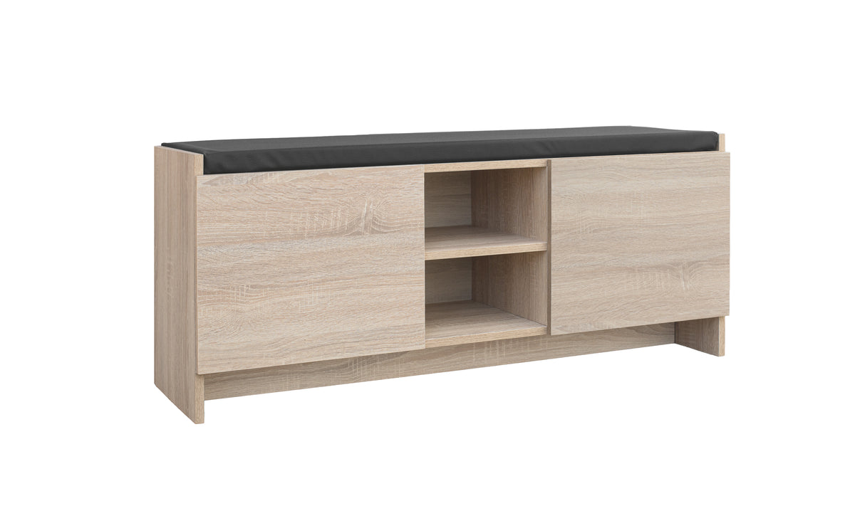 Mueble Zapatero Banco para Zapatos Rack con Puertas y estantes para ordenación en Color (Blanco)