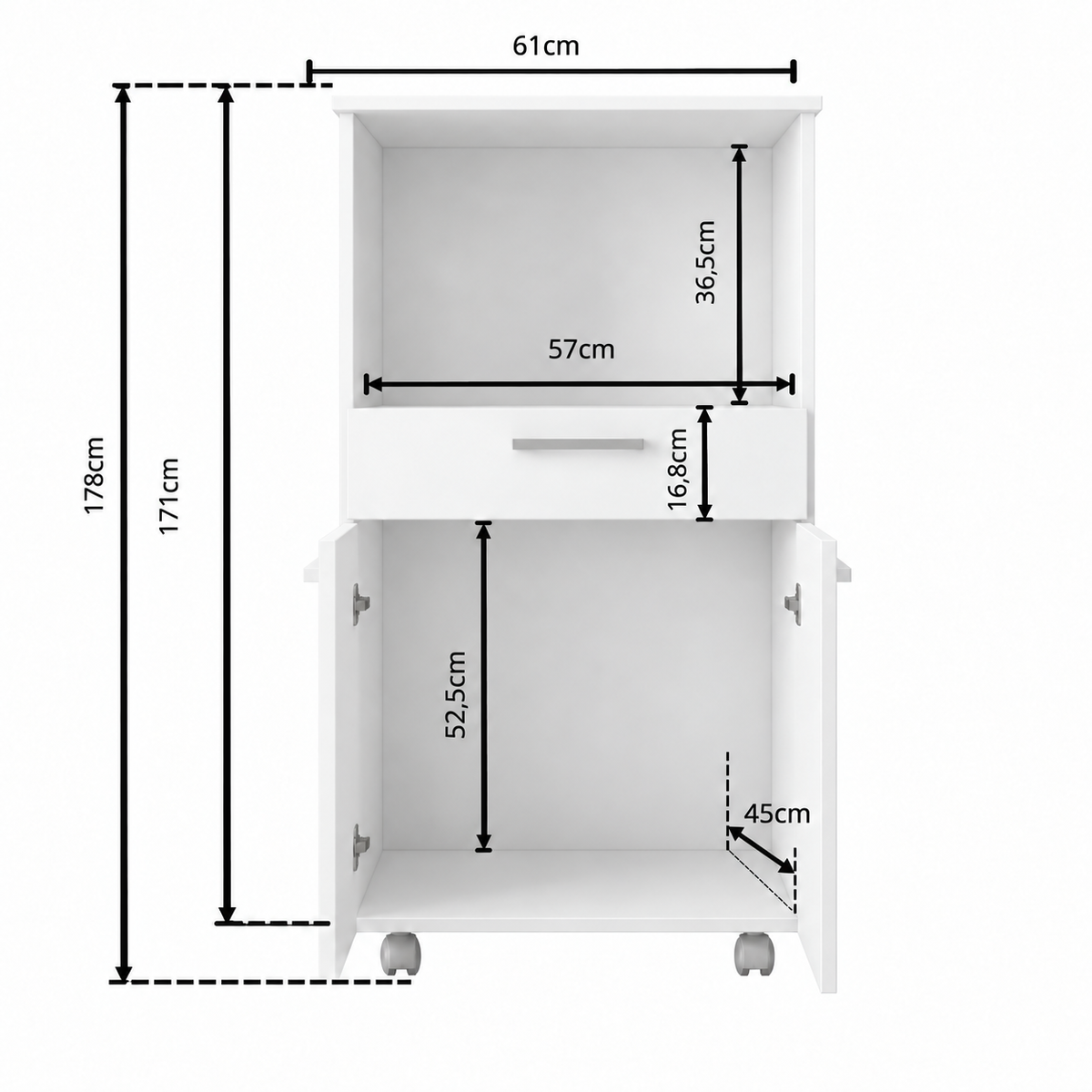 Mueble de Cocina para microondas
