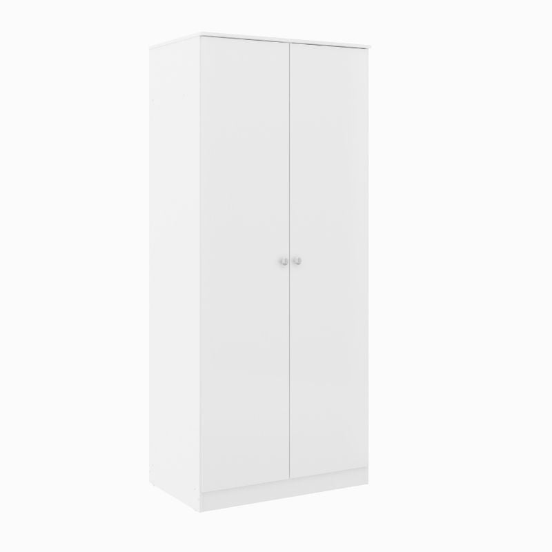 Armario blanco de 2 puertas