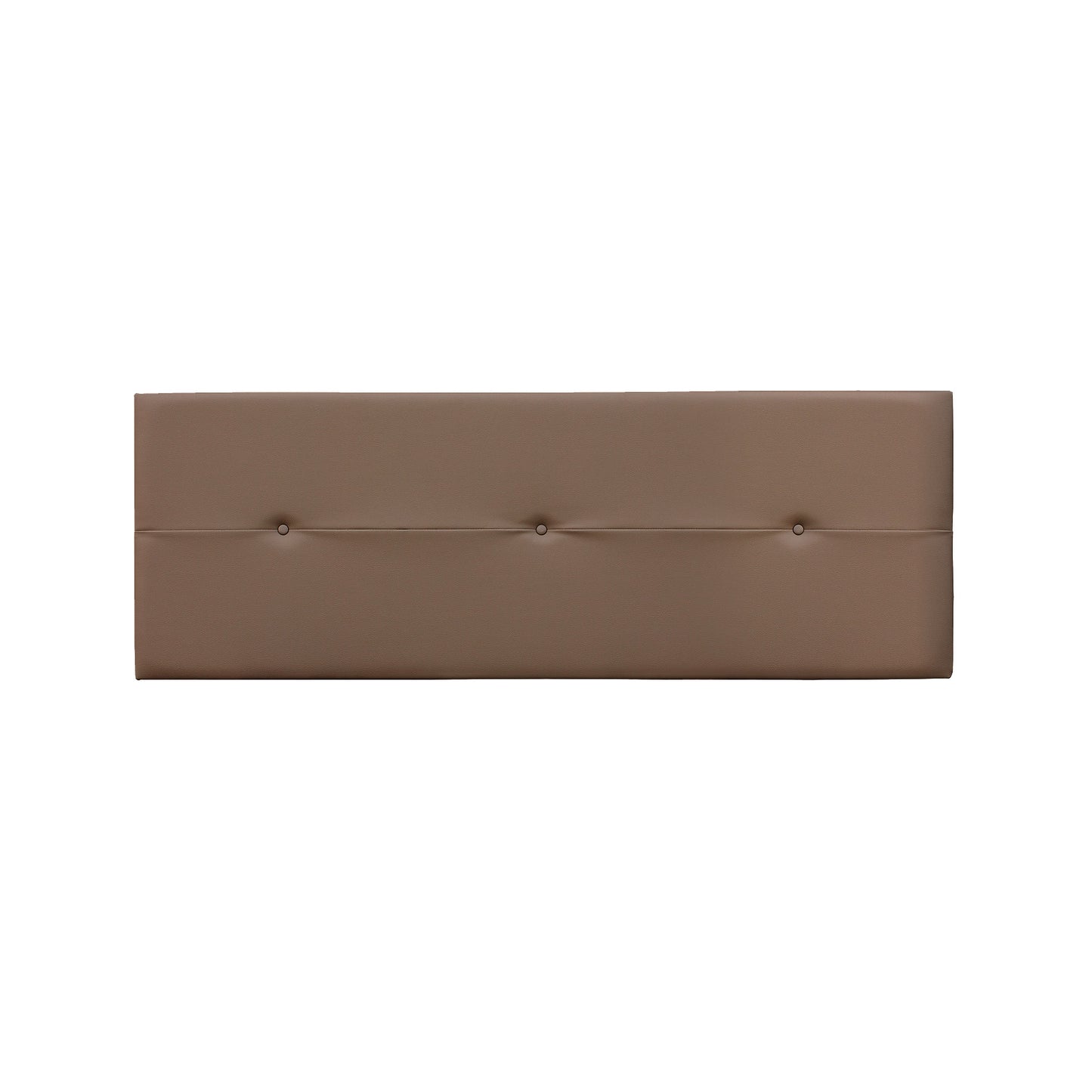 Cabecero de Cama en Polipiel  – 160x55x4 cm | Diseño Elegante con 3 Botones Decorativos Centrales | Acolchado y Fácil de Instalar - Buyqualia