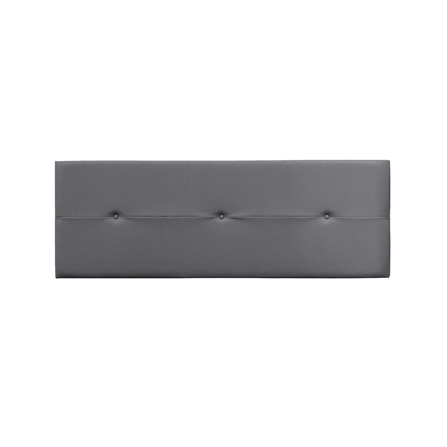 Cabecero de Cama en Polipiel  – 160x55x4 cm | Diseño Elegante con 3 Botones Decorativos Centrales | Acolchado y Fácil de Instalar - Buyqualia