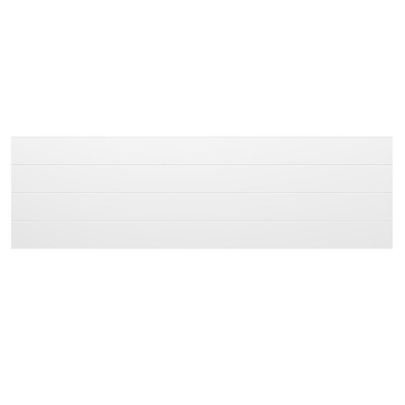 Cabecero Blanco Moderno de Líneas Horizontales