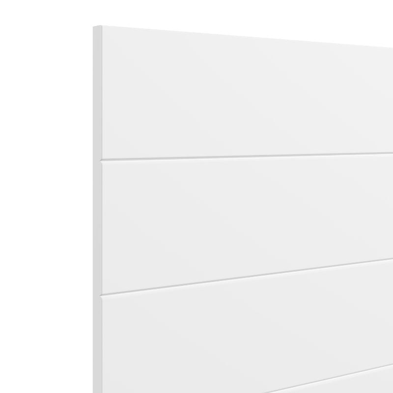 Cabecero Blanco Moderno de Líneas Horizontales