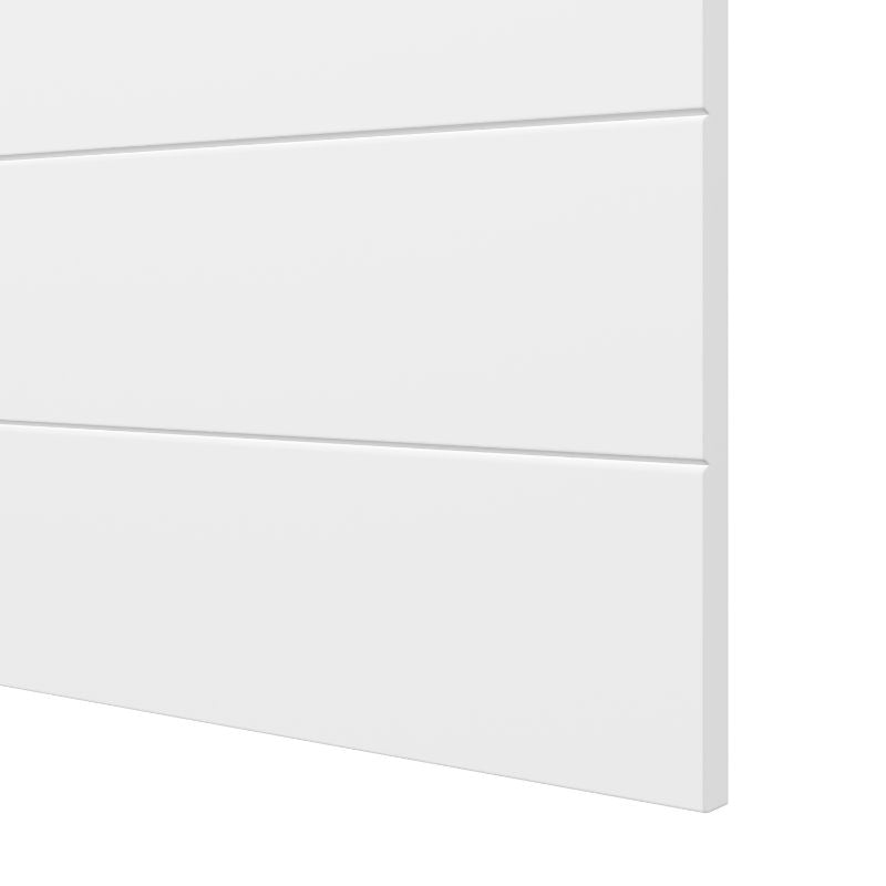 Cabecero Blanco Moderno de Líneas Horizontales