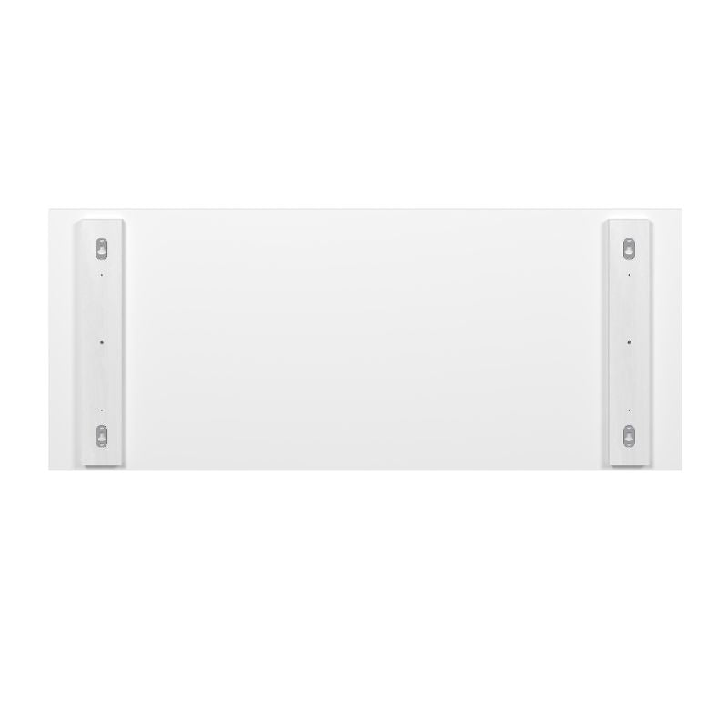 Cabecero de Cama Blanco Moderno con Diseño de Líneas Horizontales
