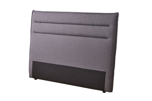 Cabezal tapizado en tela color ceniza – Estilo moderno y elegante, para cama de 150/160 cm, 160x120x8 cm - Buyqualia