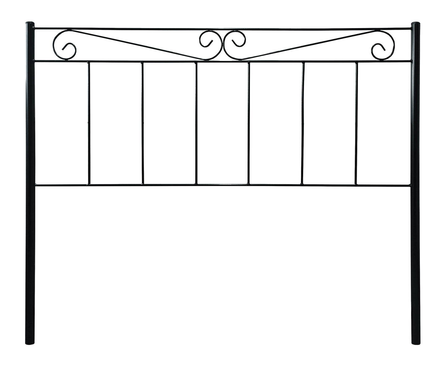 Cabecero de Cama de Acero Negro – 125x98x4 cm | Diseño Industrial con Detalles Decorativos en Metal | Respaldo Estilo Moderno - Buyqualia
