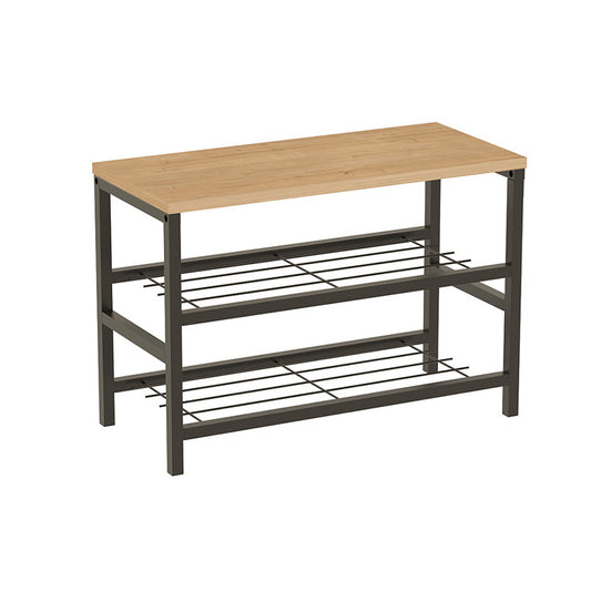 Banco Zapatero de Estilo Industrial – 45x65x30 cm | 2 Alturas para Zapatos | Asiento Funcional para Recibidor o Entrada - Buyqualia