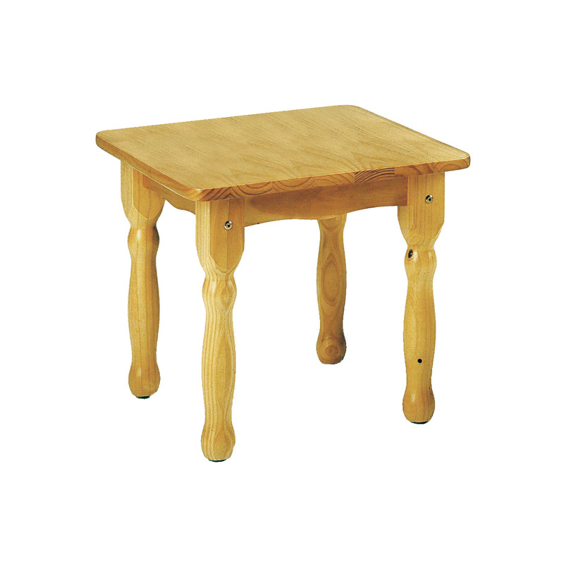 Mesa de centro de madera maciza – Estilo clásico rústico, patas torneadas, acabado natural – Ideal para salón o sala de estar - Buyqualia