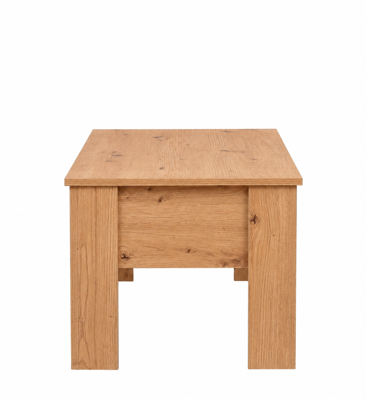 Mesa de Centro Elevable con Espacio de Almacenaje – Mesa de Salón Funcional – Disponible en Blanco, Roble Ares y Sonoma