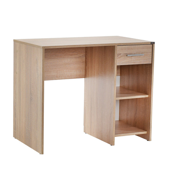 Escritorio con Espacio de Almacenamiento - Estantería y Cajón  – Mesa de Estudio compacta y funcional, 75x90x52 cm - Buyqualia