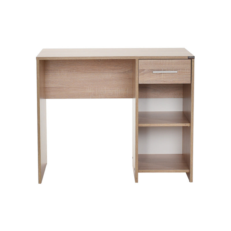Escritorio con Espacio de Almacenamiento - Estantería y Cajón  – Mesa de Estudio compacta y funcional, 75x90x52 cm - Buyqualia