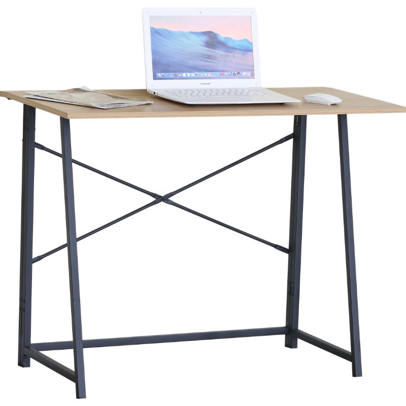 Escritorio Plegable Minimalista con Estructura Metálica