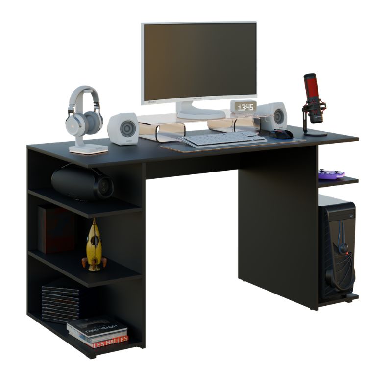 Mesa Escritorio Gamer - Mesa Ordenador - Escritorio Oficina/Despacho - Dimensiones: 136x75x60cm - Buyqualia