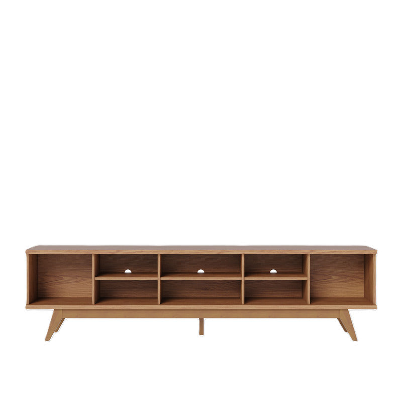 Mueble Bajo de TV - Puertas con diseño de panelado fino - 218x58x40cm
