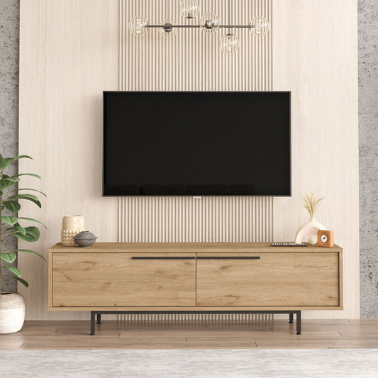 Mueble para TV moderno tipo con puertas abatibles