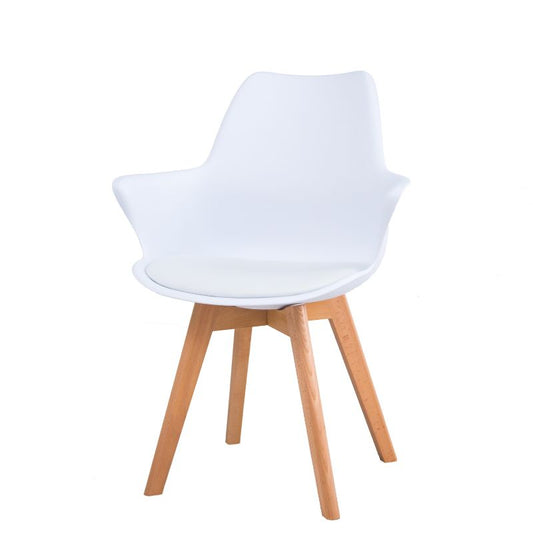Juego de 4 Sillas Blancas – Diseño Moderno para Comedor y Cocina