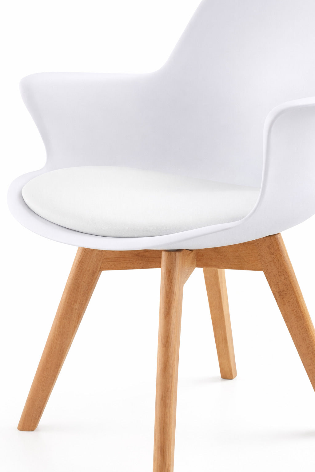 Juego de 4 Sillas Blancas – Diseño Moderno para Comedor y Cocina