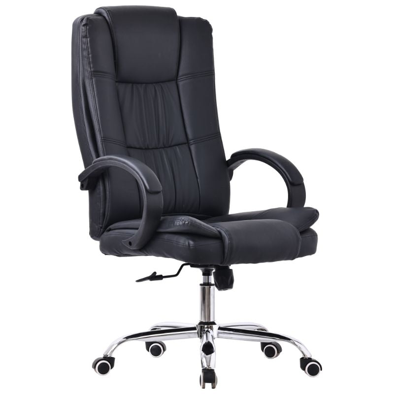 Silla de Oficina Negra | Diseño Moderno y Cómodo | Buyqualia