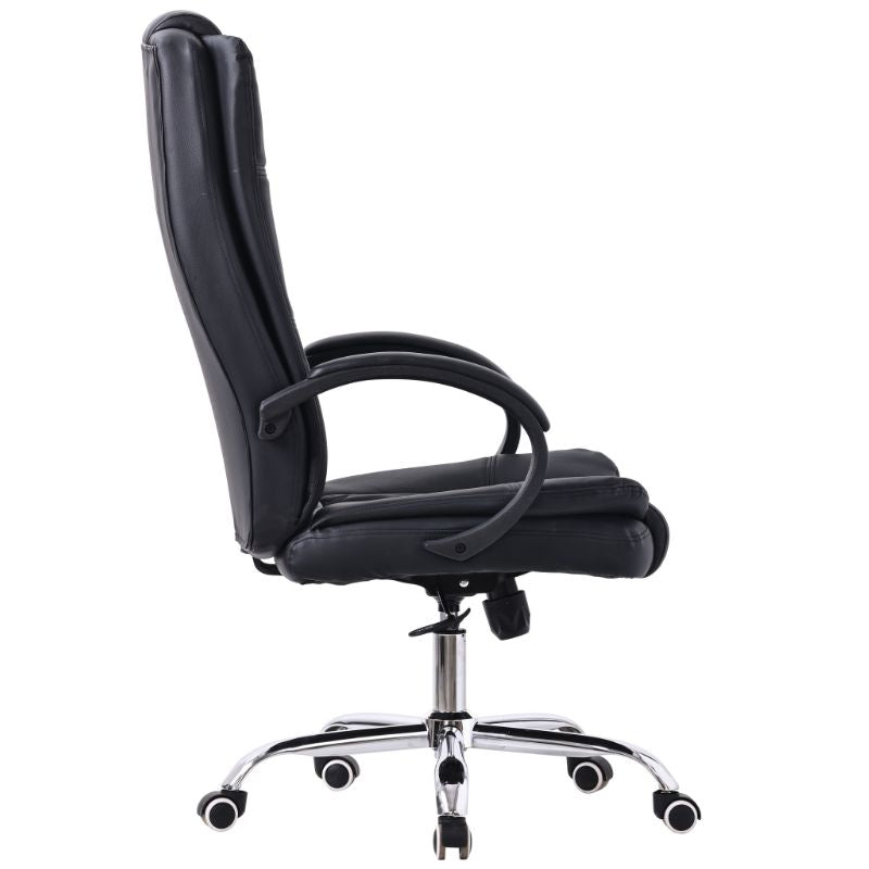 Silla de Oficina Negra | Diseño Moderno y Cómodo | Buyqualia