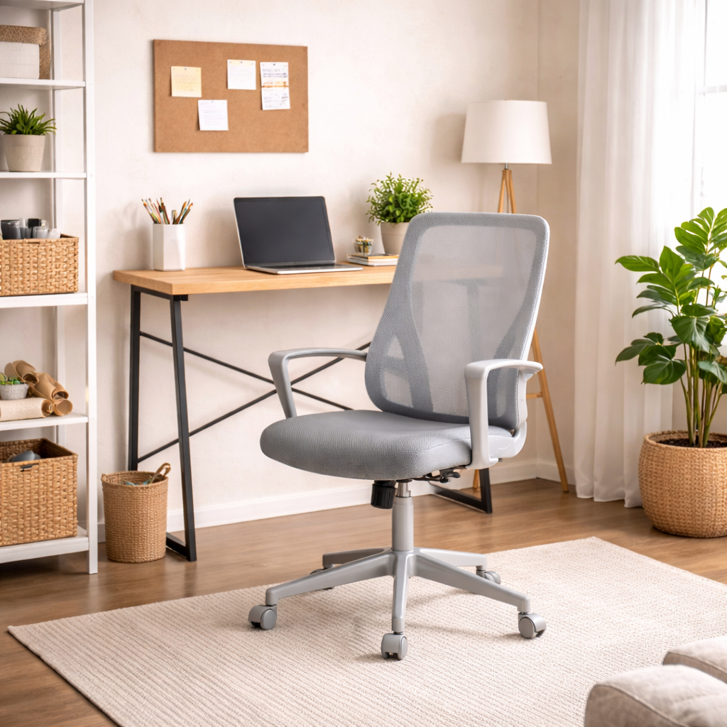 Silla ejecutiva ergonómica de oficina con respaldo de malla
