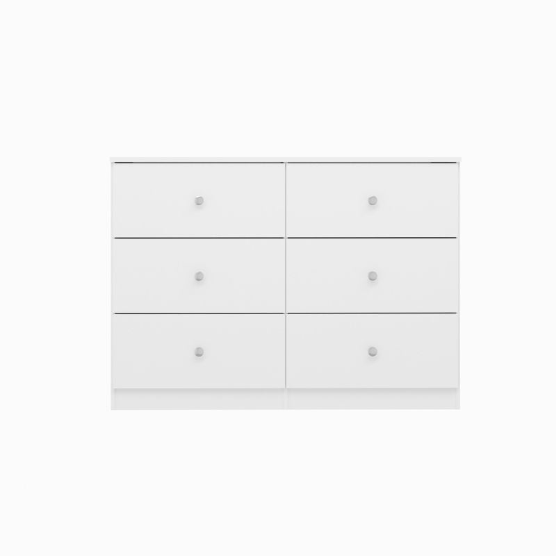 Cómoda blanca de 6 cajones