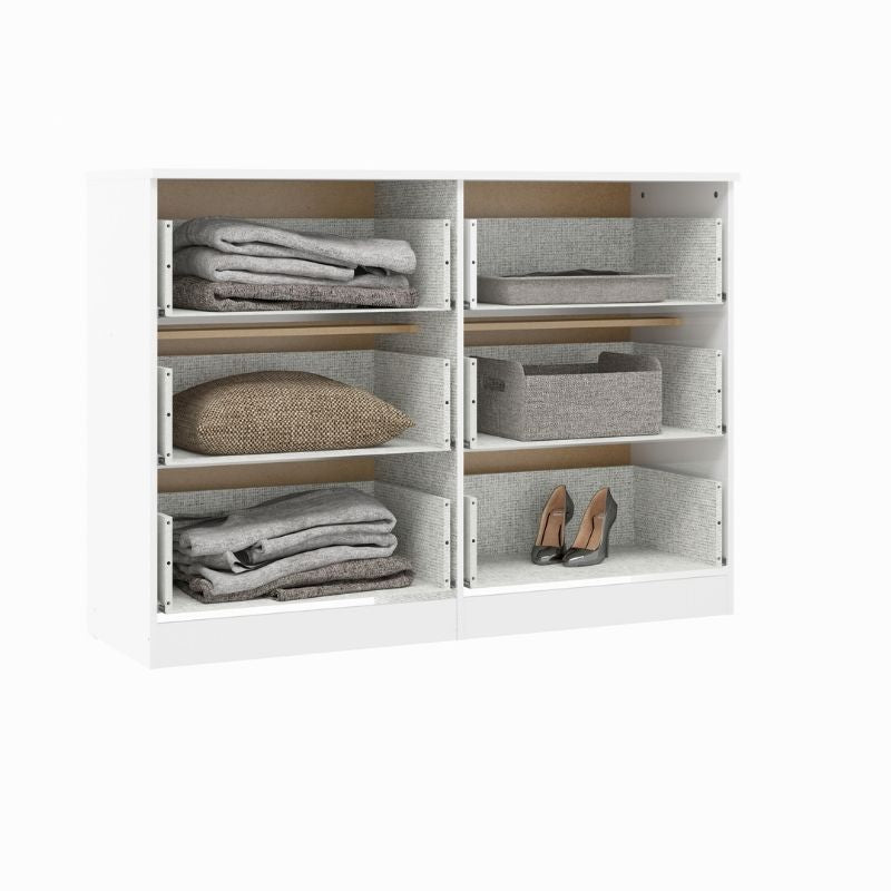 Cómoda blanca de 6 cajones