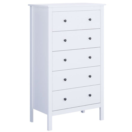 Sinfonier Blanco de 5 Cajones con Diseño Moderno