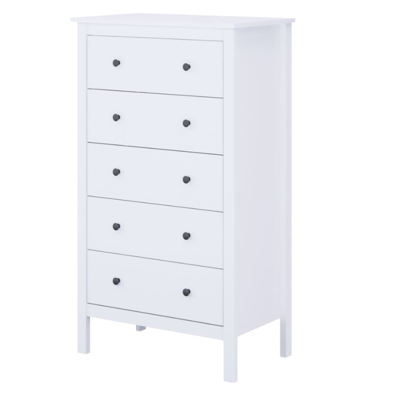 Sinfonier Blanco de 5 Cajones con Diseño Moderno