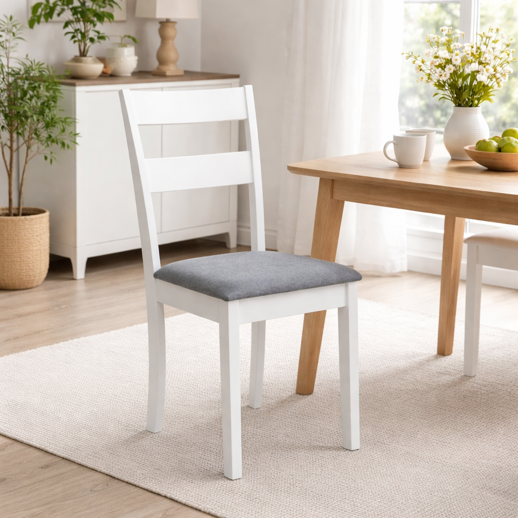 Juego de 2 Sillas Dallas Blancas [SI-729] – Sillas de Comedor Modernas y Funcionales