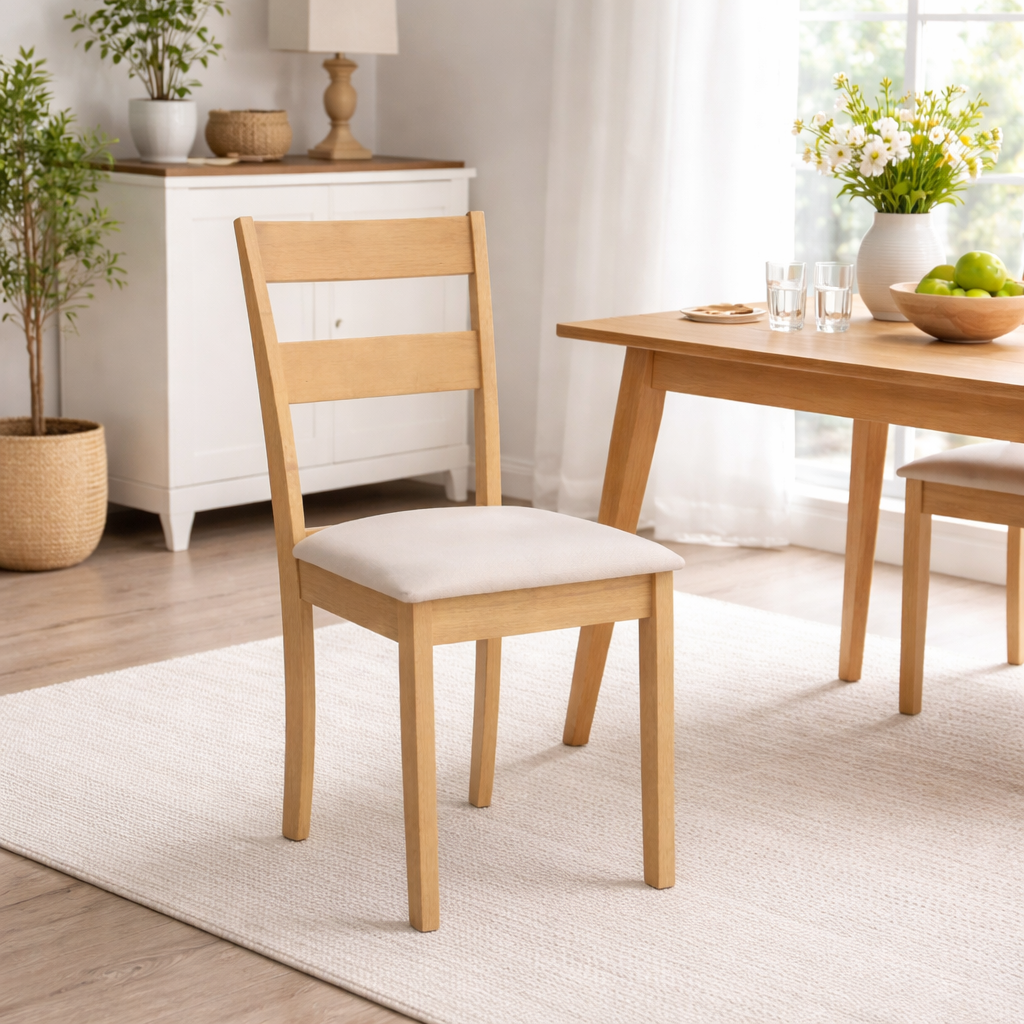 Juego de 2 Sillas Dallas Blancas [SI-729] – Sillas de Comedor Modernas y Funcionales