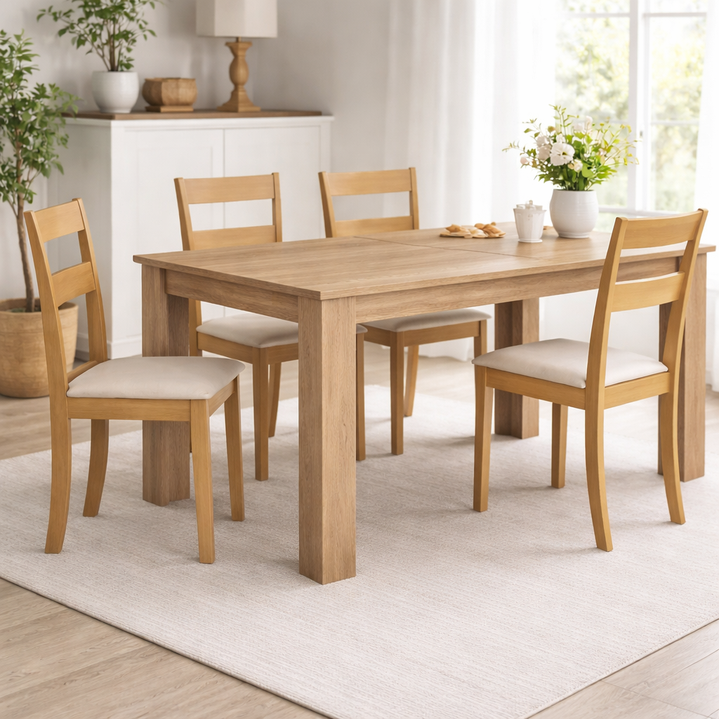 Juego de 2 Sillas Dallas Blancas [SI-729] – Sillas de Comedor Modernas y Funcionales