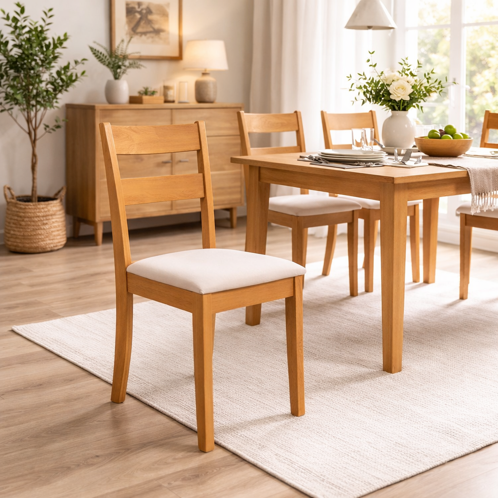Juego de 2 Sillas Dallas Blancas [SI-729] – Sillas de Comedor Modernas y Funcionales