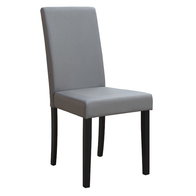 Juego de 2 Sillas SI-731 Gris con Patas Negras – Diseño Moderno y Elegante