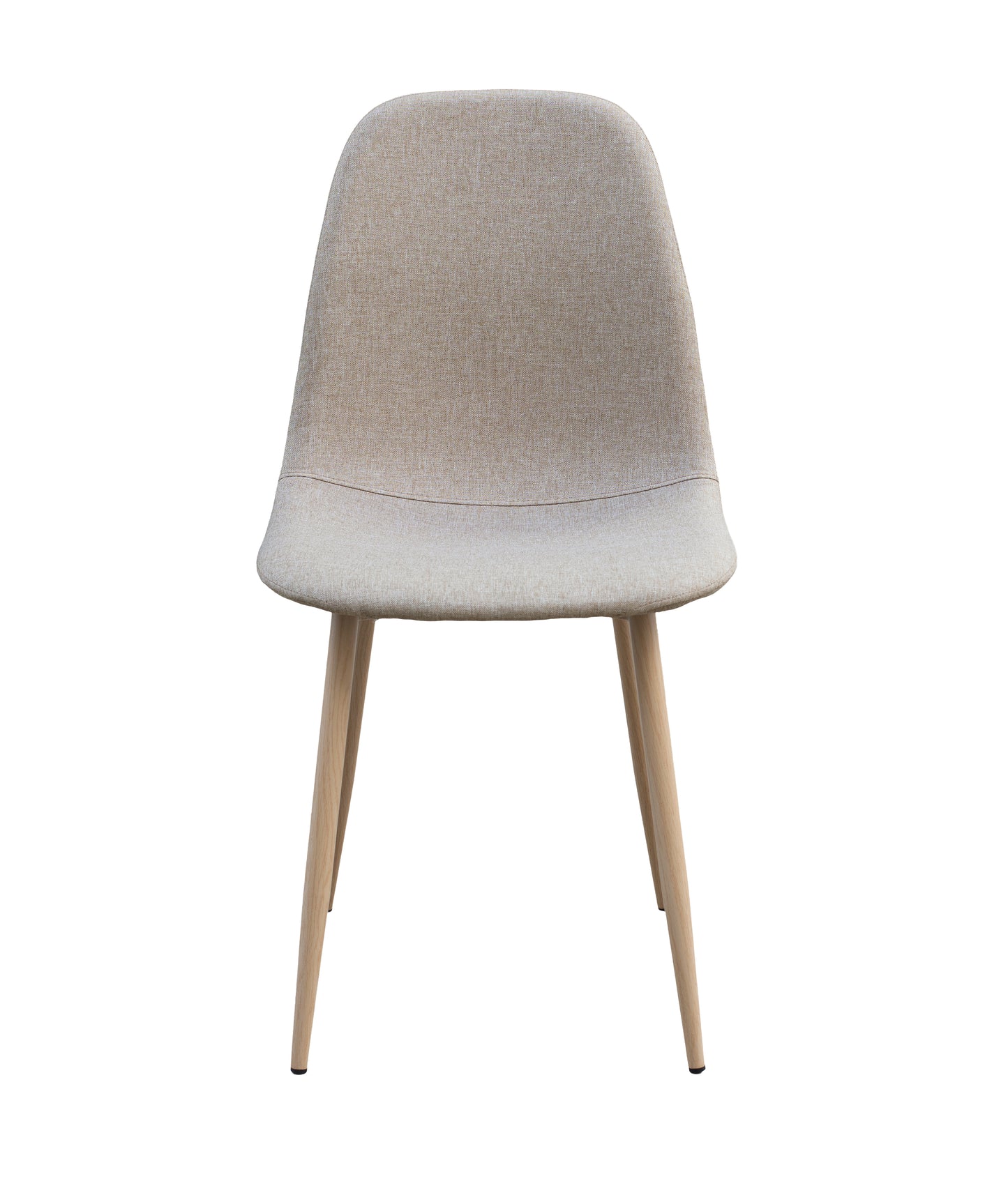 Juego de 4 Sillas tapizadas de estilo nórdico con patas de madera y diseño ergonómico