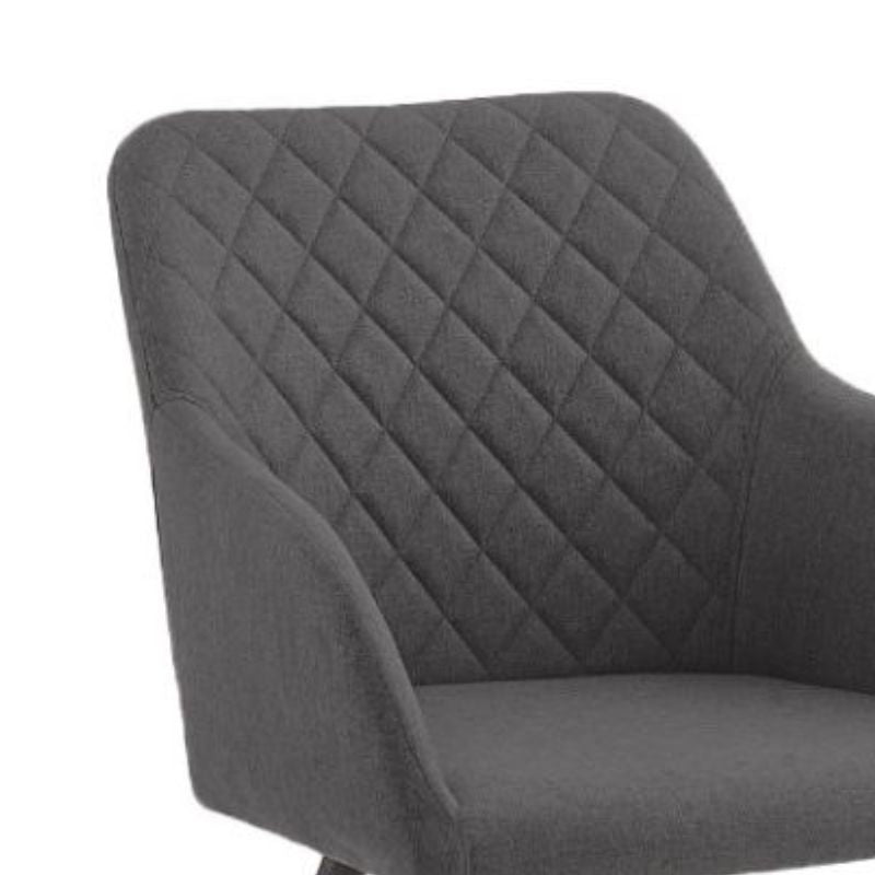 Juego de 2 Sillas de comedor tapizada con brazos, respaldo envolvente y capitonado
