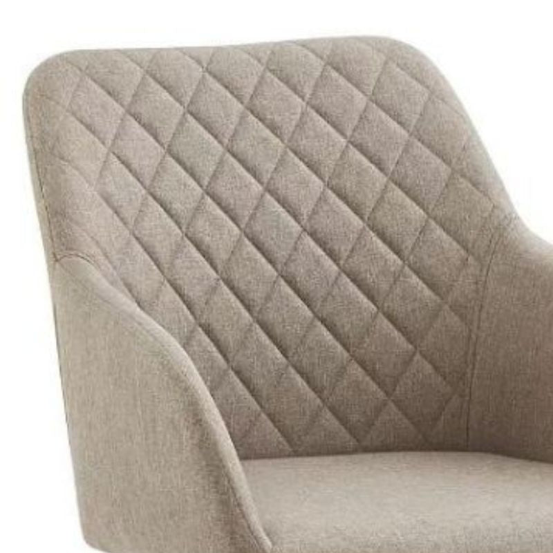 Juego de 2 Sillas de comedor tapizada con brazos, respaldo envolvente y capitonado