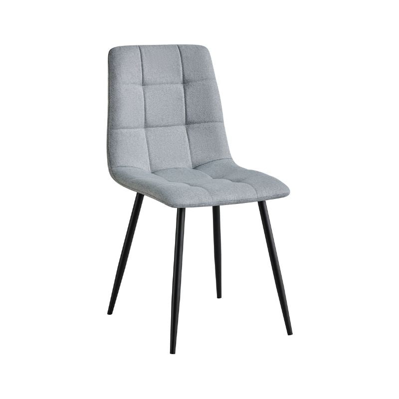 Juego de 4 Sillas de comedor tapizada con costuras acolchadas - Diseño Elegante
