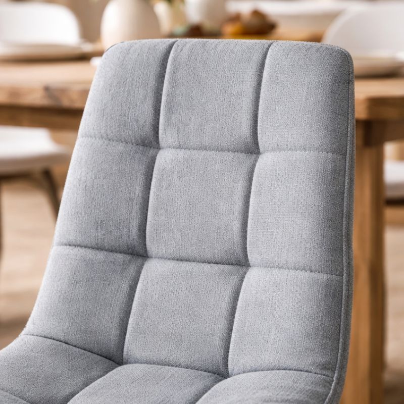 Juego de 4 Sillas de comedor tapizada con costuras acolchadas - Diseño Elegante
