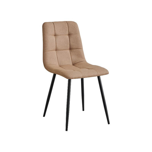 Juego de 4 Sillas de comedor tapizada con costuras acolchadas - Diseño Elegante