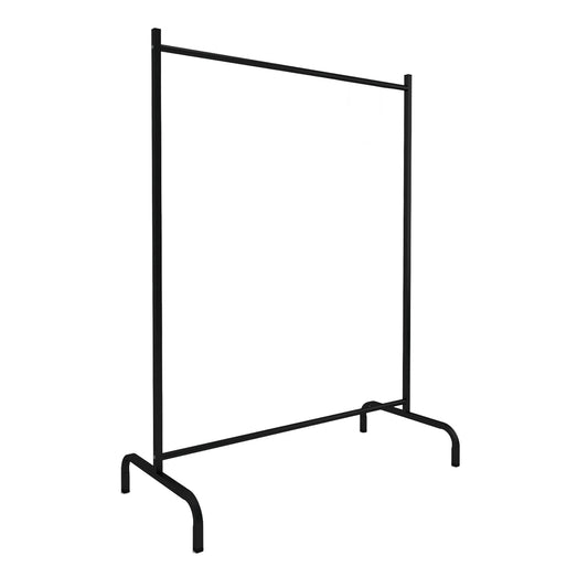 Buyqualia Perchero de pie burro para colgar ropa en acero negro (alto 90 / ancho 90) cm