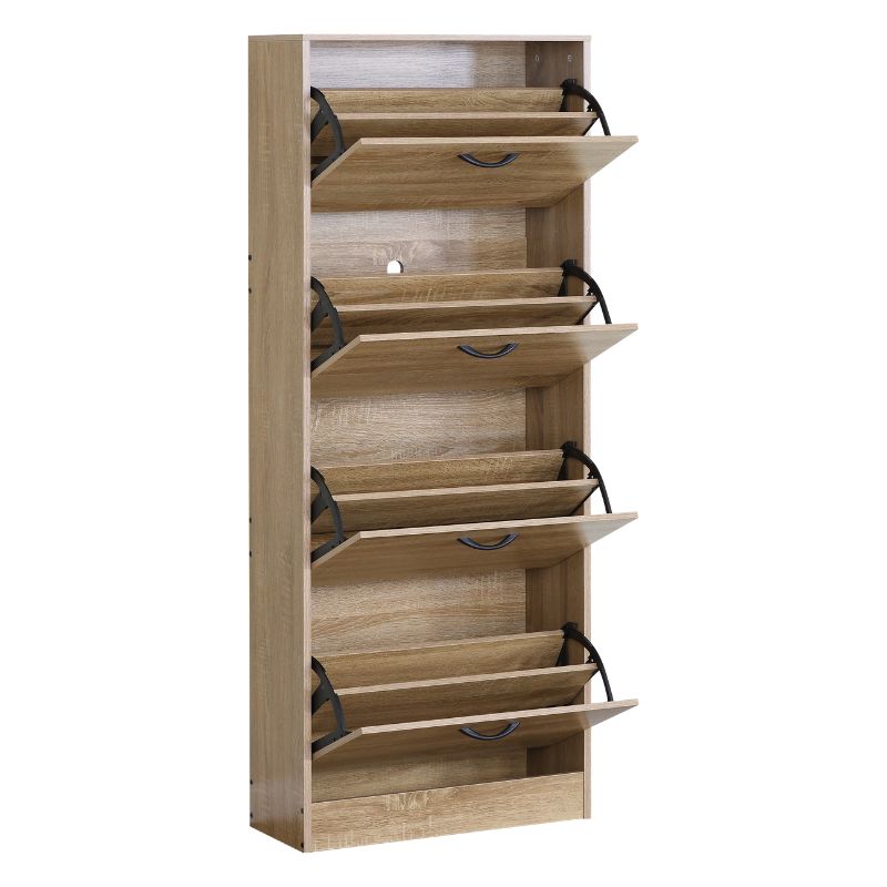 Zapatero organizador vertical de 4 niveles color blanco