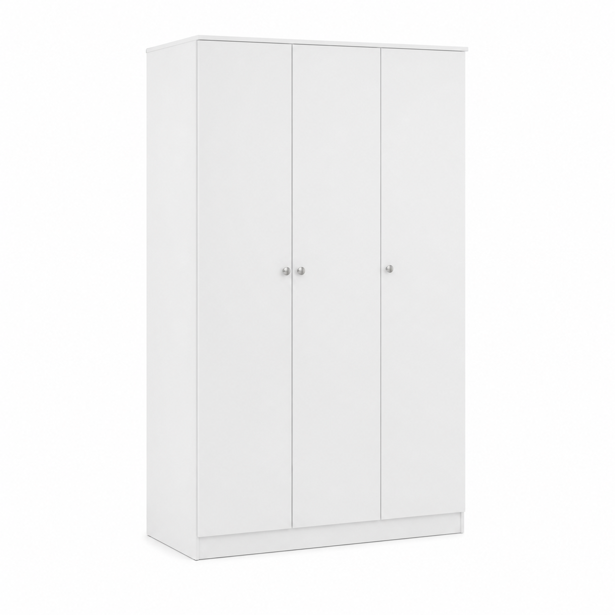 Armario Blanco 175x112x49 cm con 3 Puertas – Armario de Dormitorio Moderno y Funcional